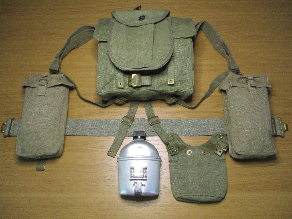 ABL volledige webbing uitrusting jaren 50, Ophalen of Verzenden, Landmacht, Overige typen