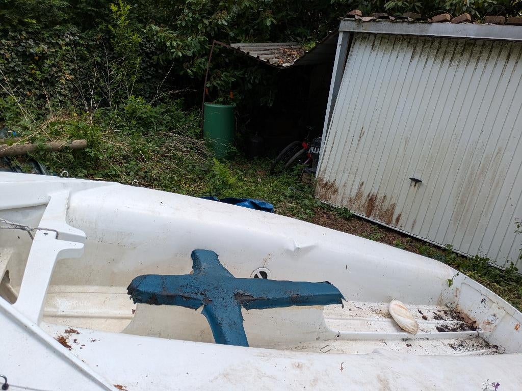 Bootje met trailer, Ophalen, 4 m, Gebruikt, Polyester