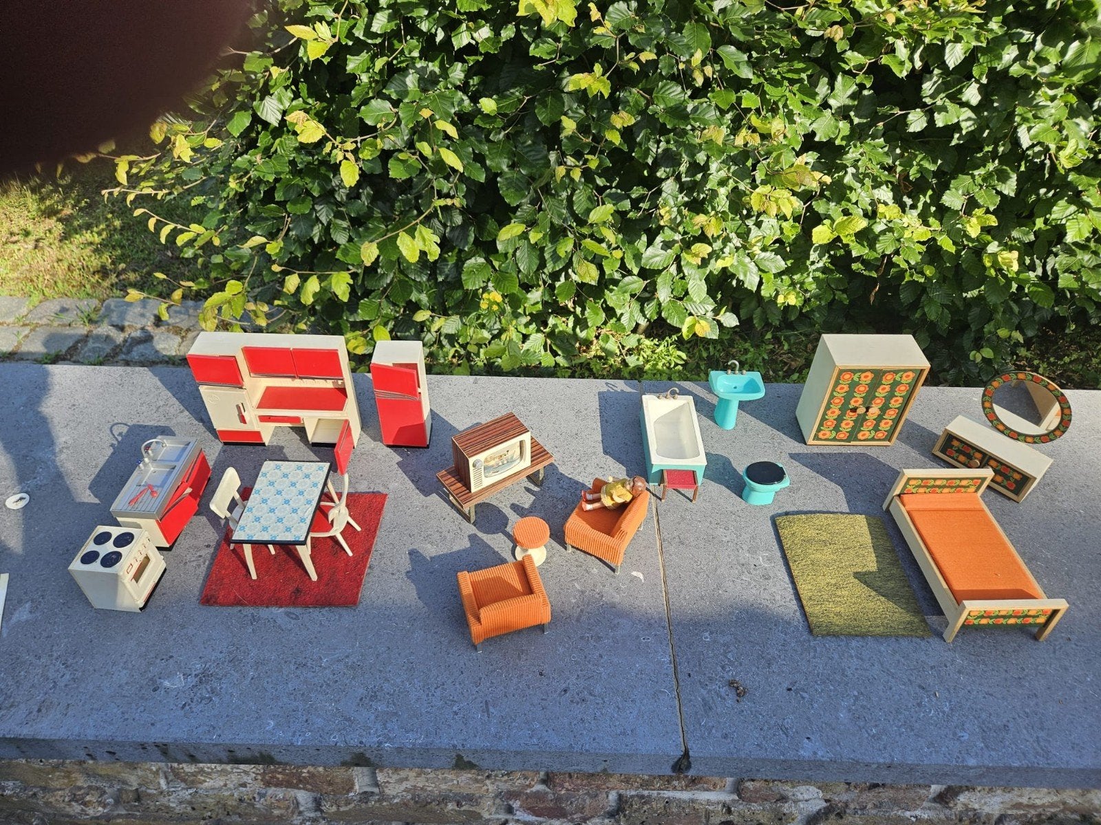 Vintage meubels poppenhuis, Ophalen, Poppenhuis