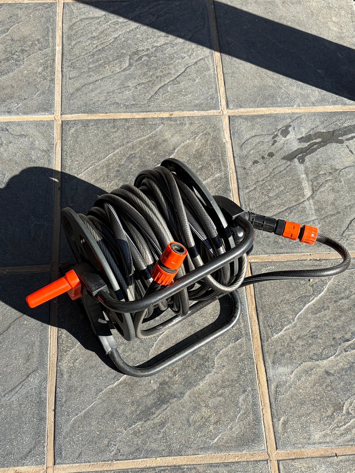 Tuinslang SAM met haspel en ophangbeugel, Ophalen, Zo goed als nieuw, Tuinslanghaspel