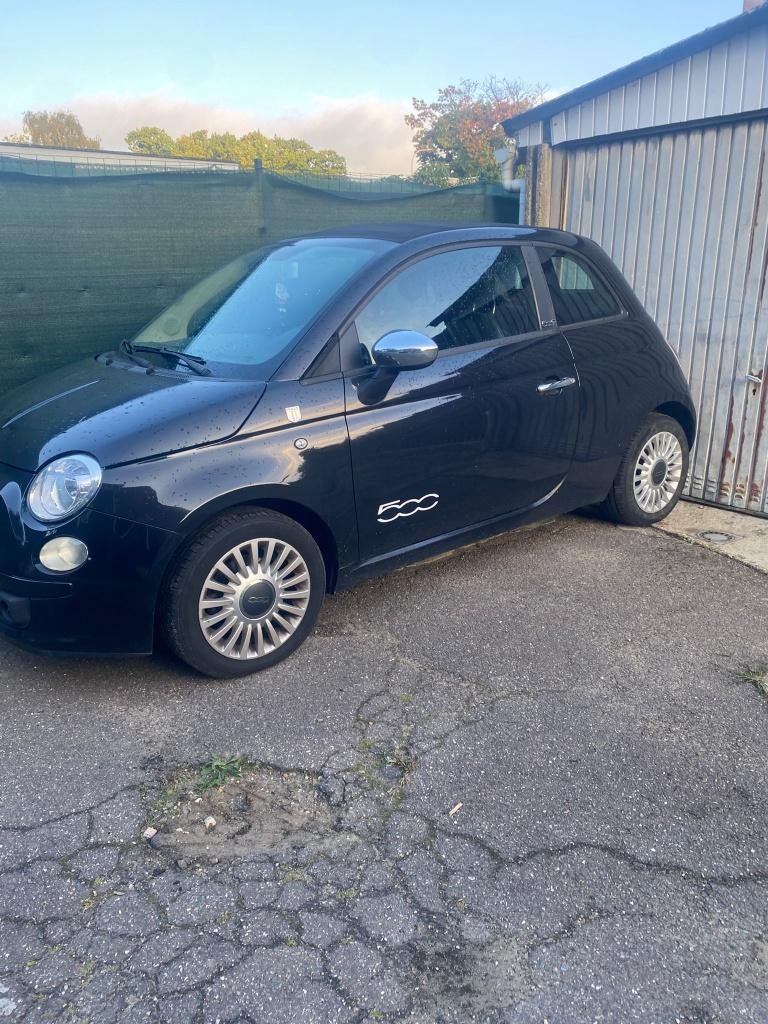 Fiat 500C, Auto's, Fiat, Voorwielaandrijving, Zwart, Cabriolet, Zwart