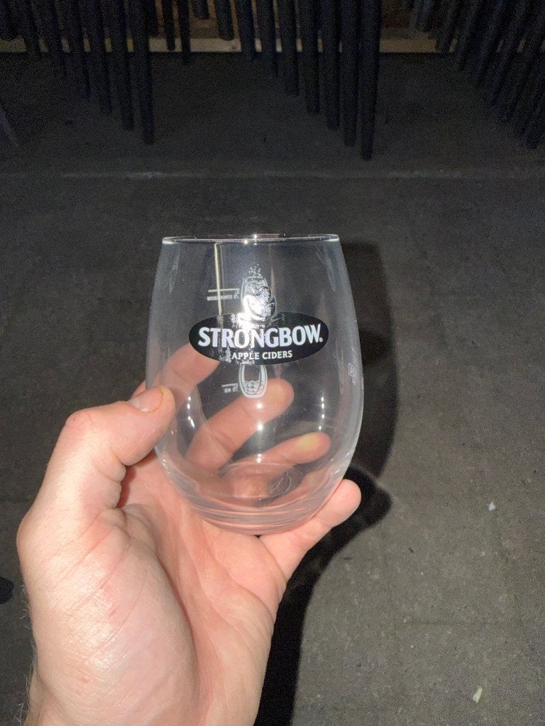 Glas strongbow, Ophalen, Nieuw, Bierglas