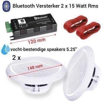 Compleet Bluetooth2 x 13 cm plafond speaker systeem [KJ-1114, Bluetooth, Enlèvement ou Envoi, Neuf
