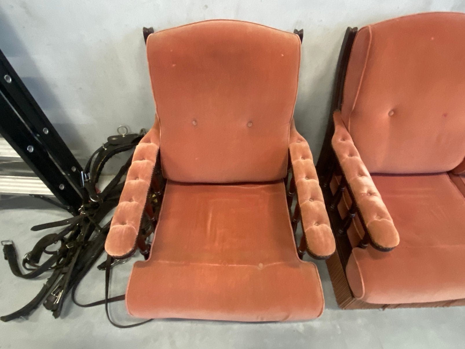 roze zetel GRATIS, Maison & Meubles, Enlèvement, Utilisé, Bois, Autentiek