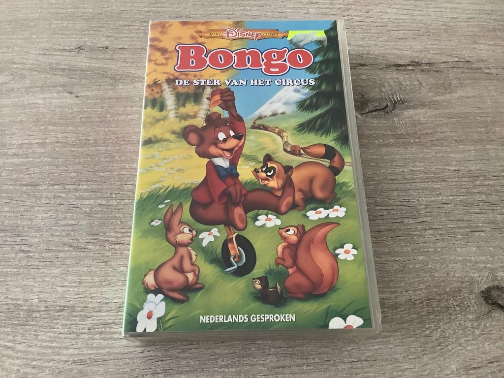 Disney Bongo de ster van het circus VHS video (1989), Cd's en Dvd's, VHS | Kinderen en Jeugd, Tekenfilm, Alle leeftijden, Ophalen of Verzenden