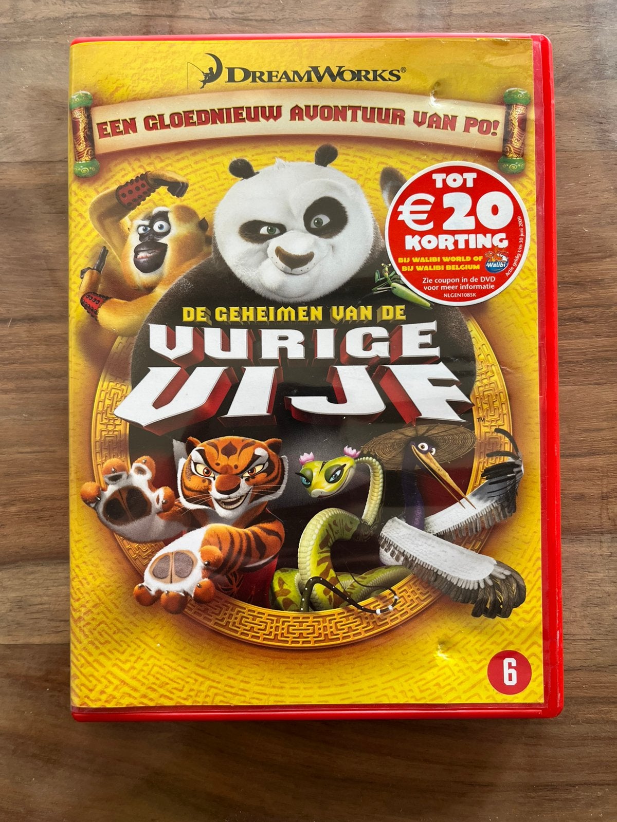 DVD De Vurige Vijf, Nederlands, Bonusmateriaal, Animatie, Ophalen of Verzenden