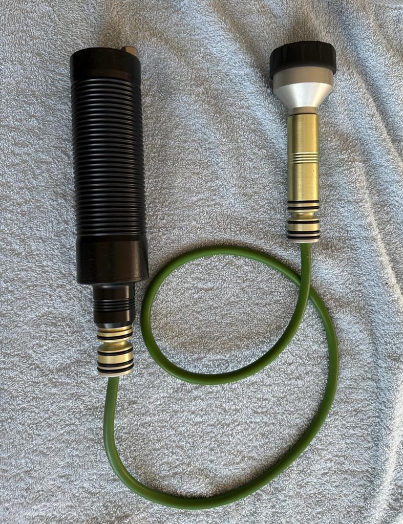 Green Force Flexi II kabellamp met Tristar lampenkop, Watersport en Boten, Duiken, Ophalen of Verzenden, Gebruikt, Duiklamp