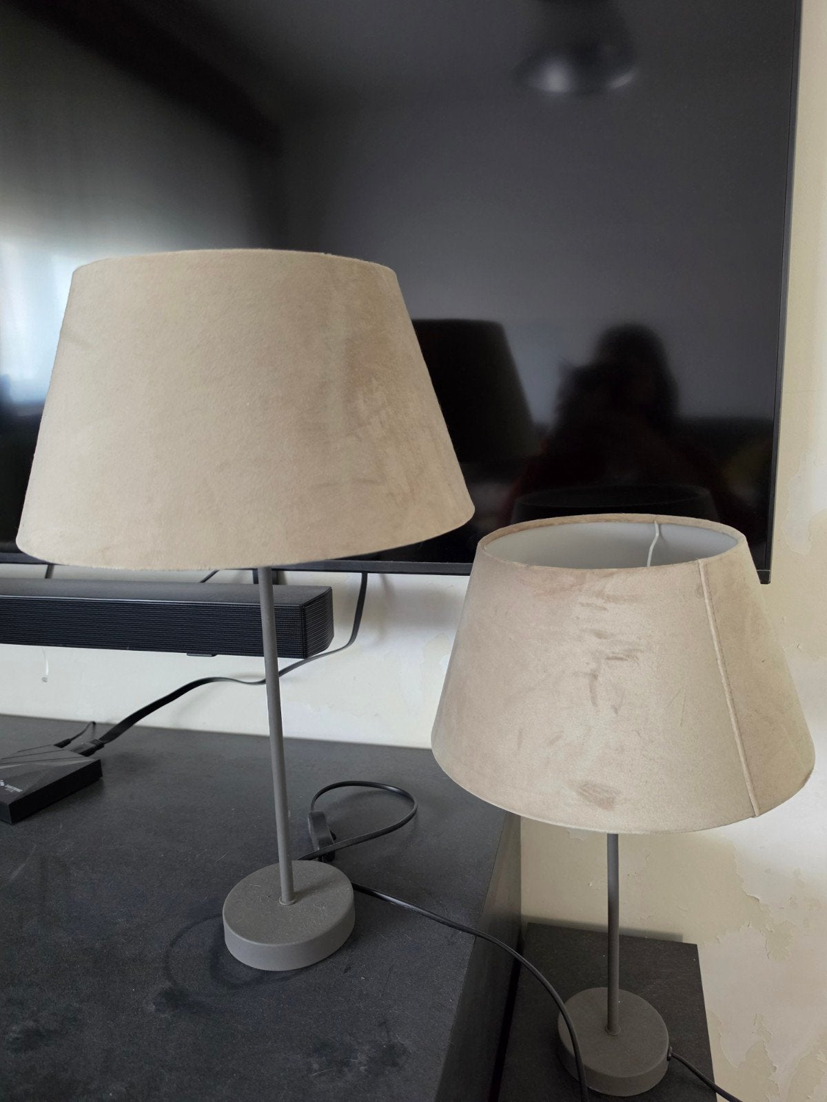 2 mooie lampen, Huis en Inrichting, Beige, Ophalen of Verzenden, Zo goed als nieuw, Design