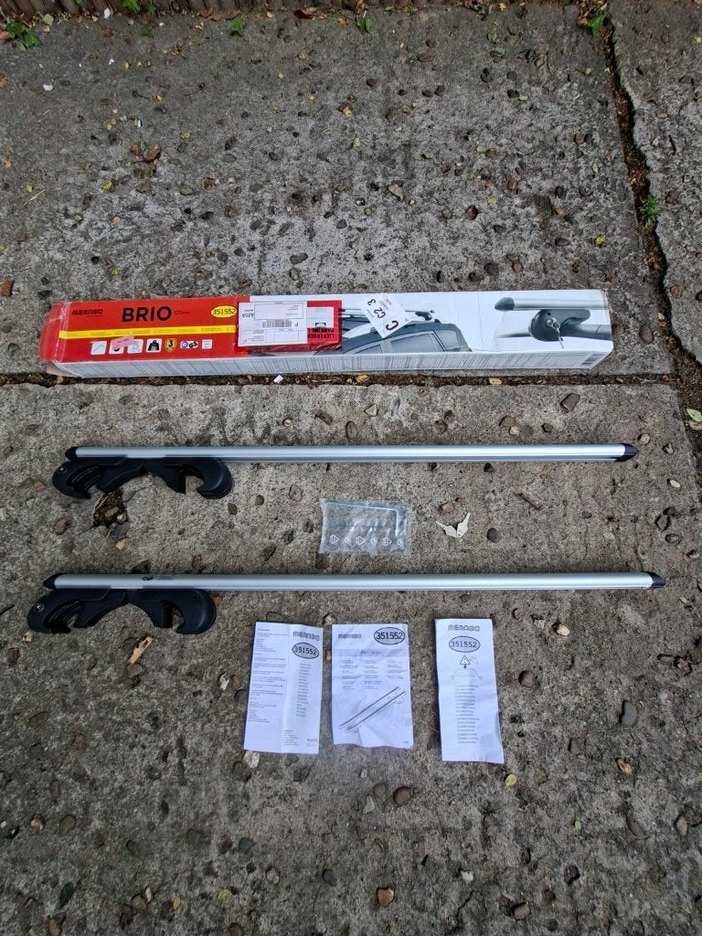 Menabo BRIO 120cm Aluminium Dakdragers + Sleutels, Auto diversen, Ophalen, Nieuw