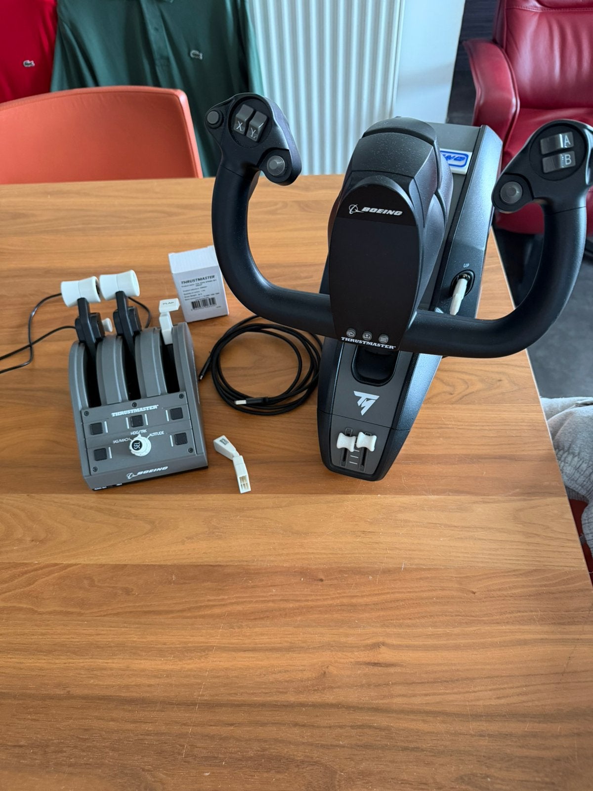 thrustmaster TCA yoke ( boeing editie ), Computers en Software, Joysticks, Ophalen, Zo goed als nieuw, TCA & Thrustmaster