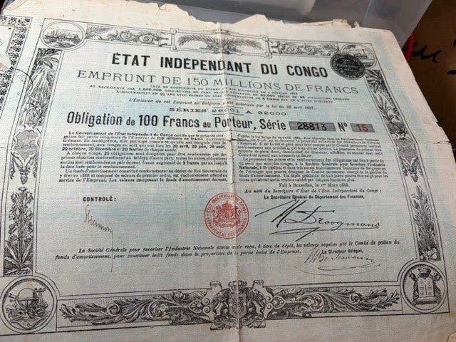 Oud Belgisch verplichtingsdocument, Ophalen, Voor 1920, Gelopen, Brussel (Gewest)