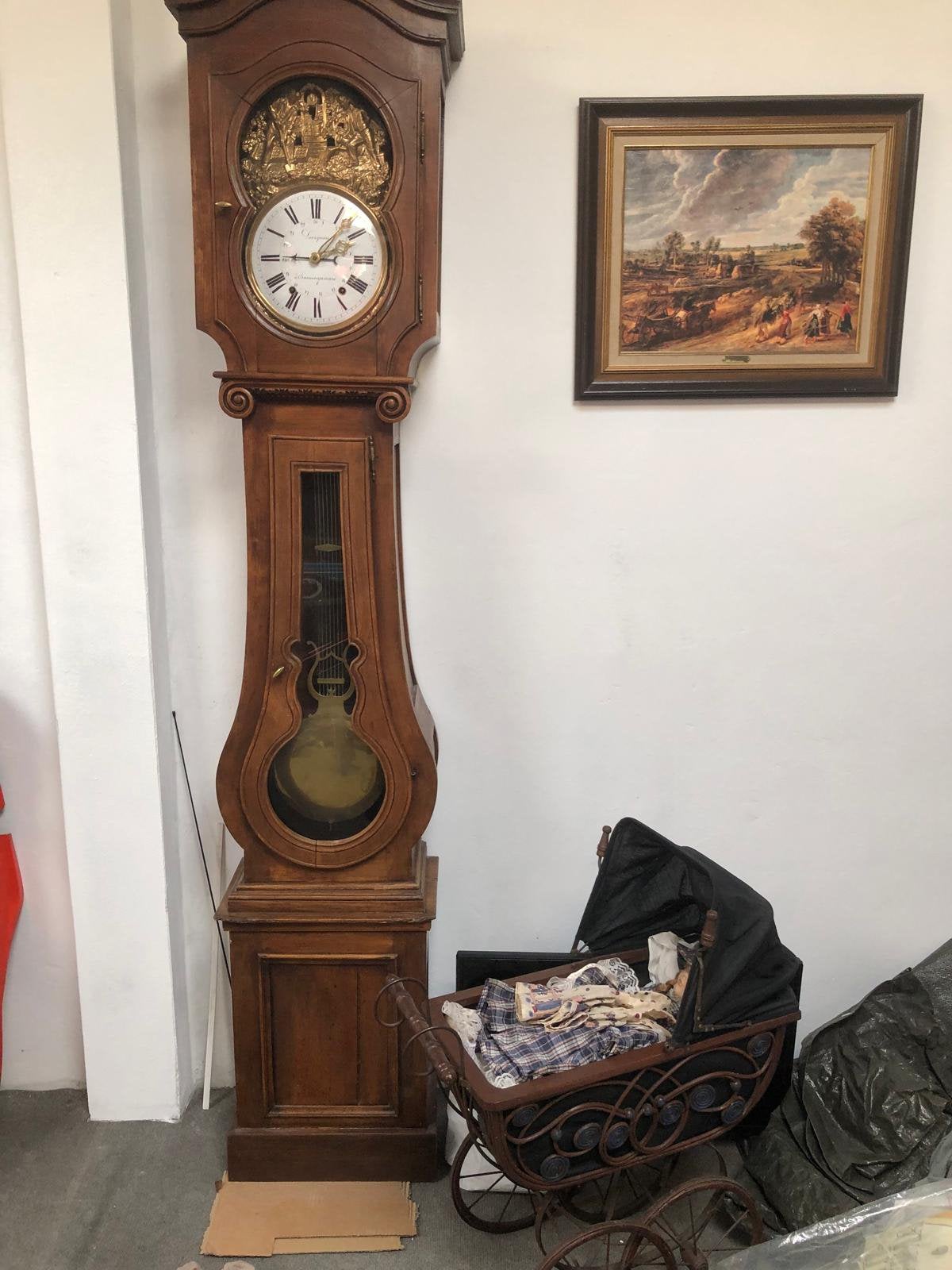 Pendule horloge sur pied, Antiquités & Art, Enlèvement