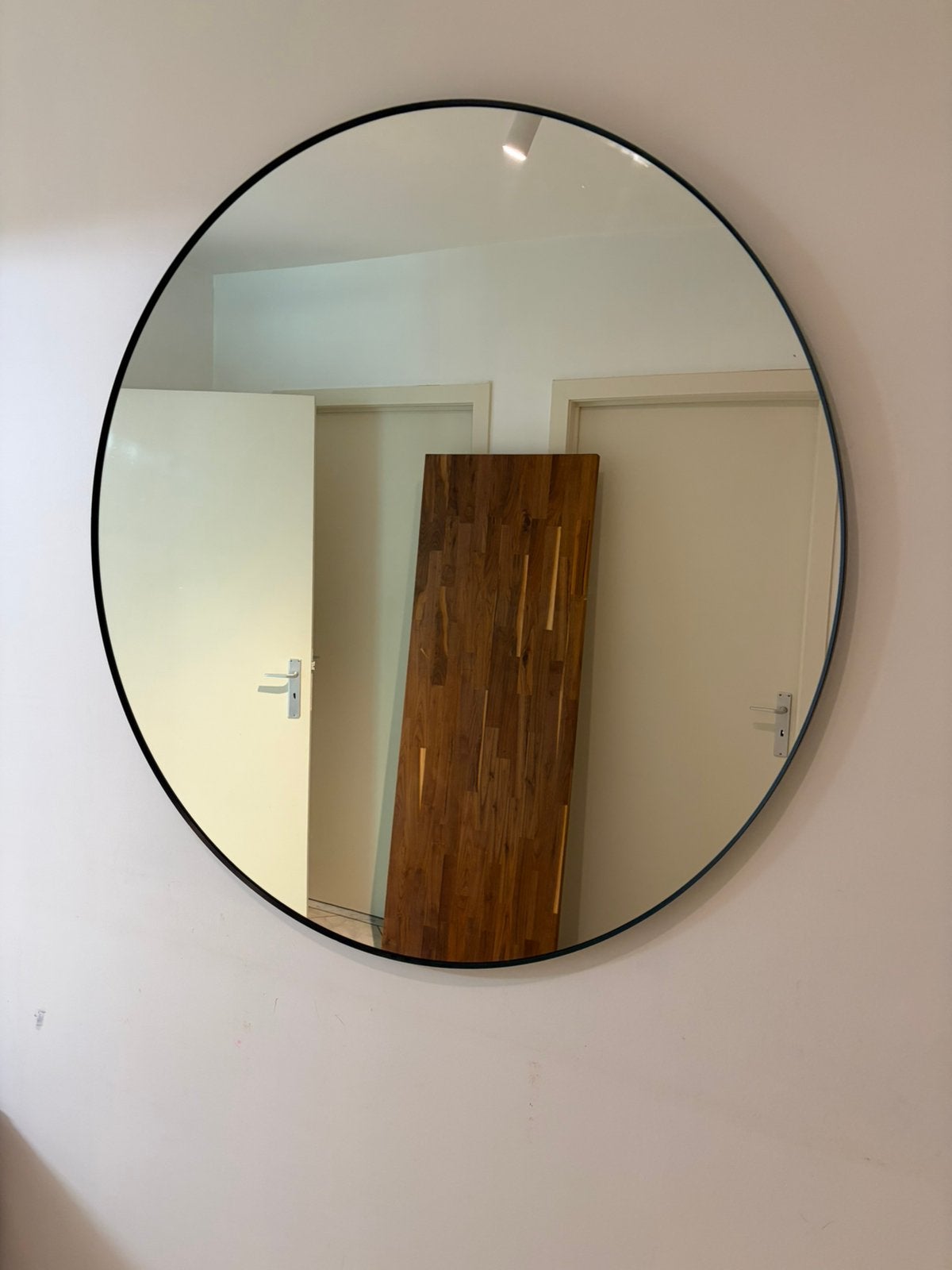 Ronde spiegel Ikea 110cm, Ophalen, 100 tot 150 cm, Rond, Zo goed als nieuw