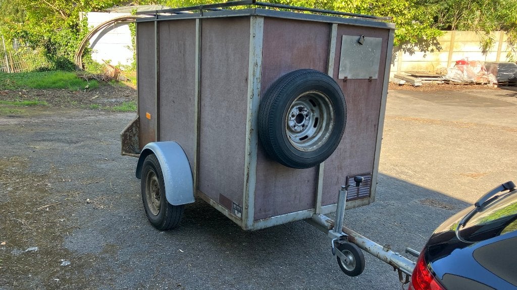 Gesloten Aanhangwagen 2m, Ophalen, Gebruikt