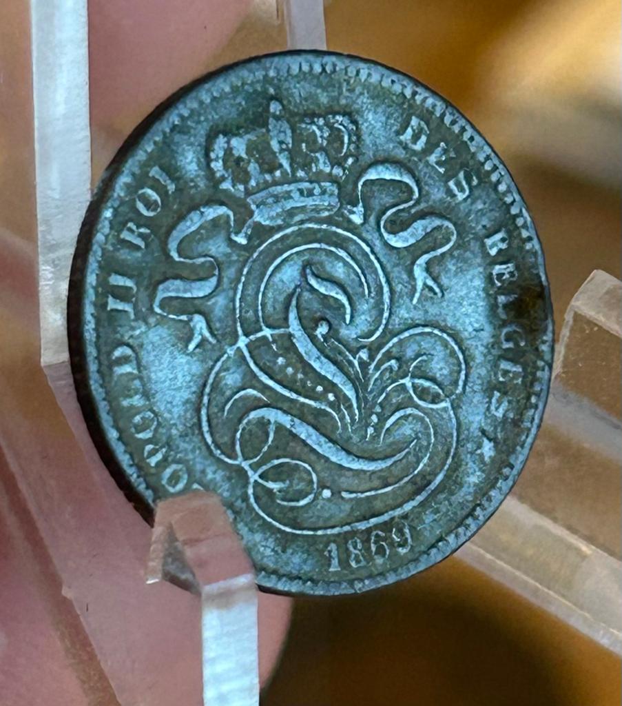 1 cent 1869 leopold 1, Ophalen of Verzenden
