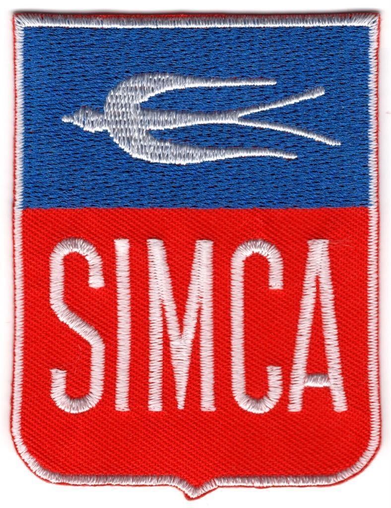 Simca stoffen opstrijk patch embleem, Collections, Marques automobiles, Motos & Formules 1, Neuf, Envoi