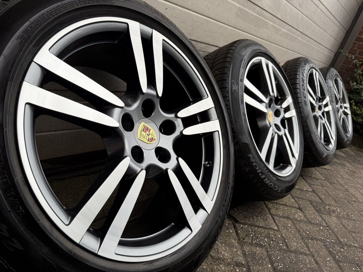 20 inch Porsche Macan 95B Turbo S T GTS velgen winterbanden, Pneus et Jantes, Pneus hiver, -, Utilisé