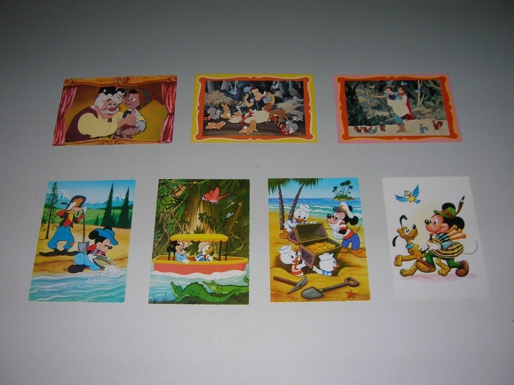 Postkaarten DISNEY, Verzamelen, Ophalen, Ongelopen