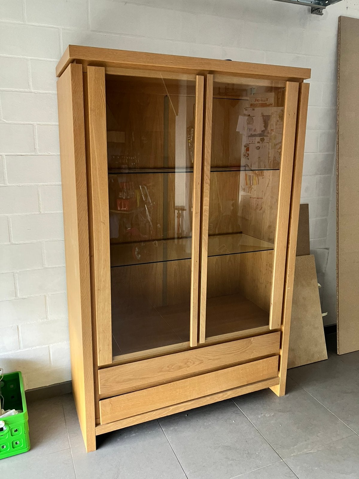 Eiken eetkamer, Huis en Inrichting, Ophalen, Gebruikt, 4 tot 6 stoelen