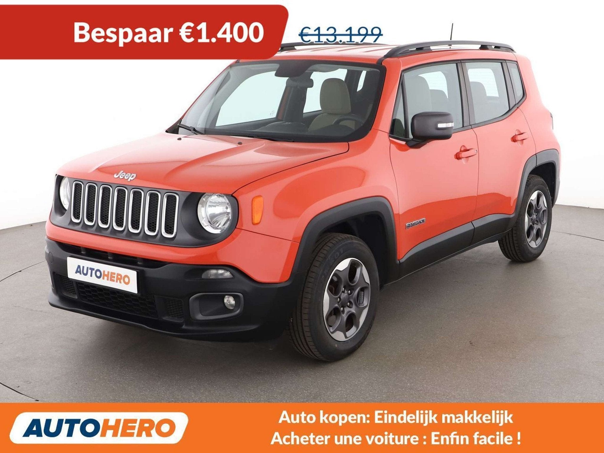 Jeep Renegade 1.6 Longitude FWD, Autos, 1385 kg, Achat, Boîte manuelle, Noir