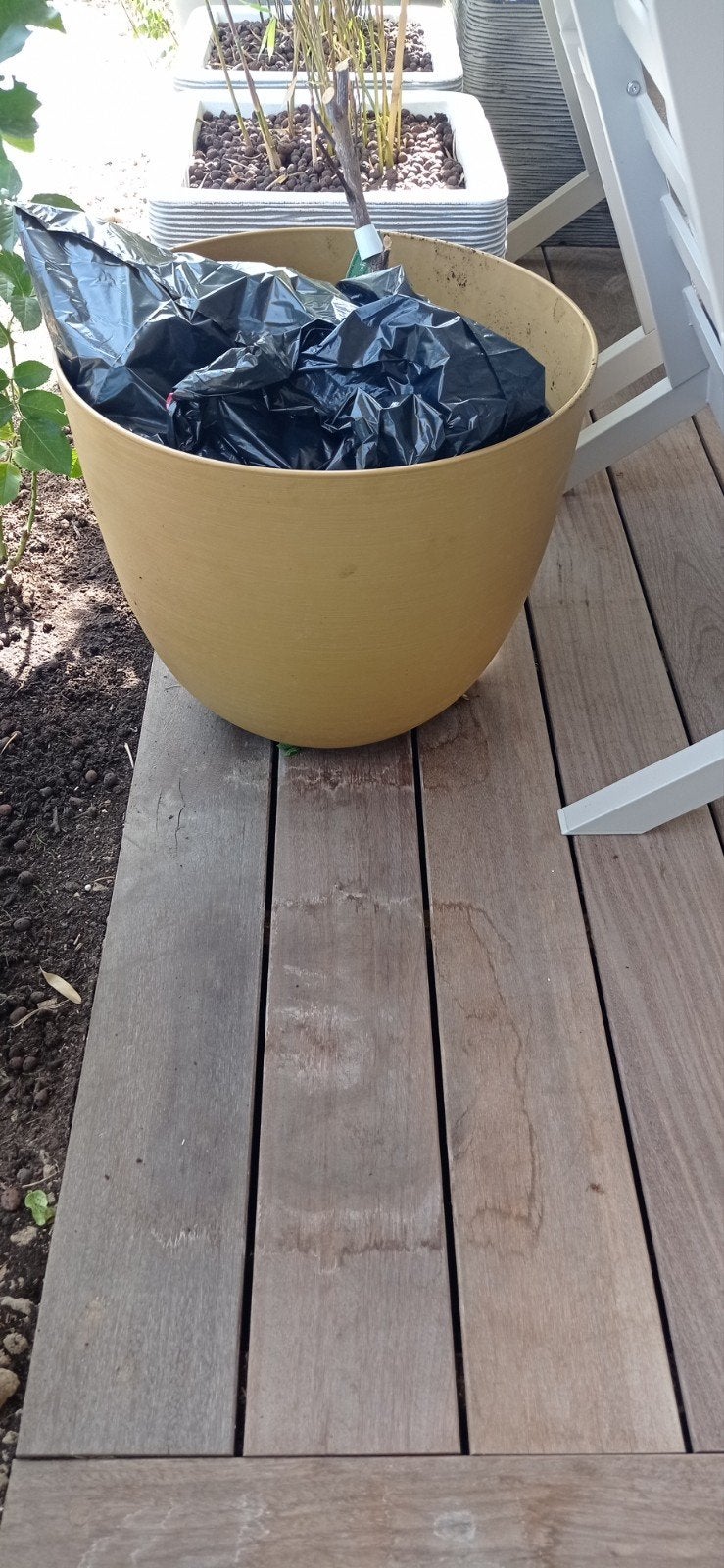 1 grand bacs rond et 4 plus petit, Enlèvement, Rond