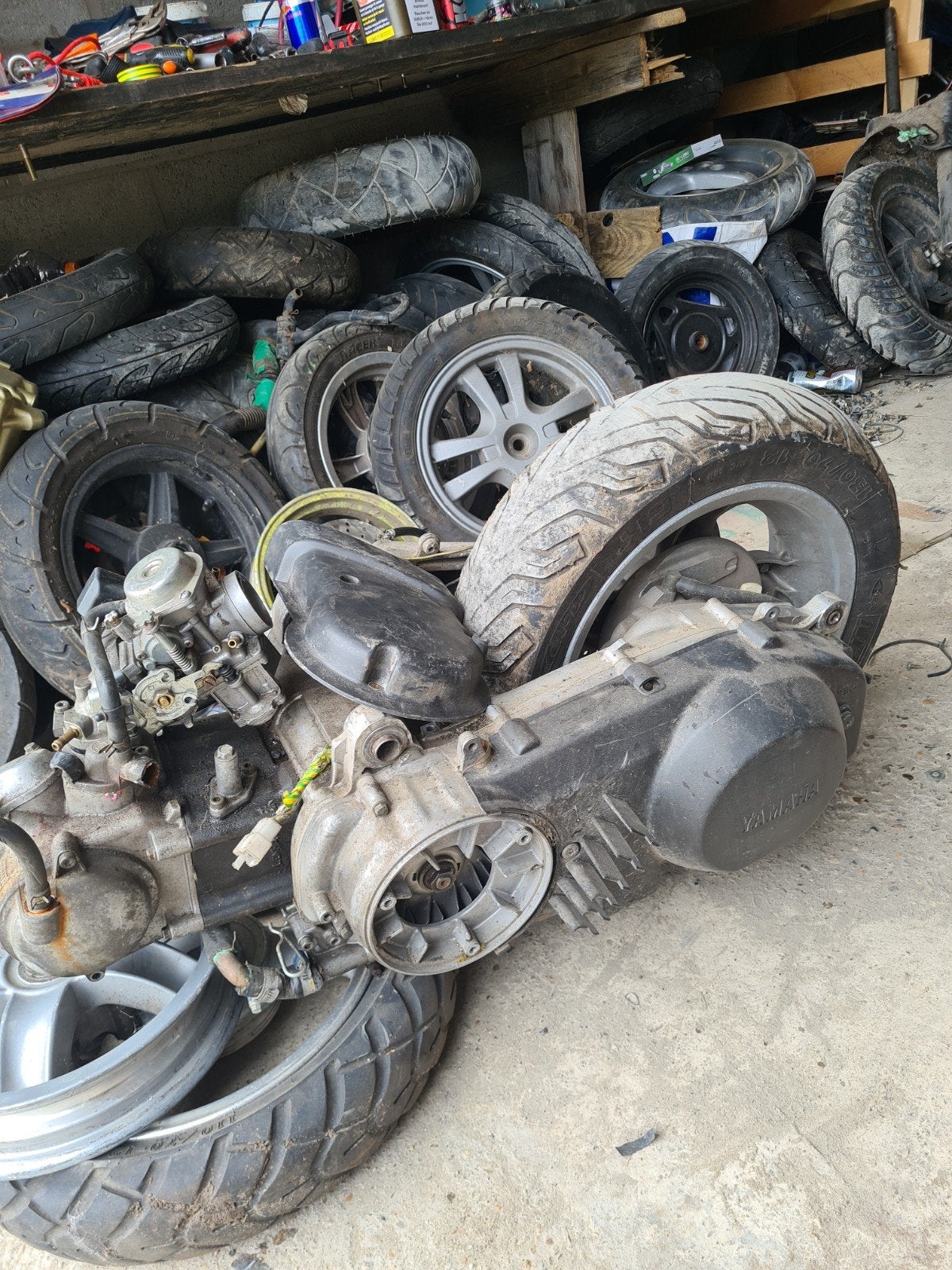 Yamaha Majesty 250cc motorblok in draaiende staat, Fietsen en Brommers, Brommeronderdelen | Algemeen, Ophalen of Verzenden