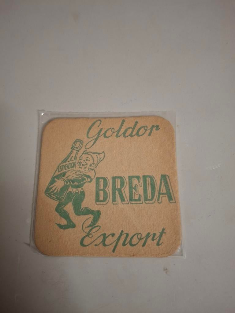 Oud bierviltje goldor breda export, Verzamelen, Ophalen of Verzenden