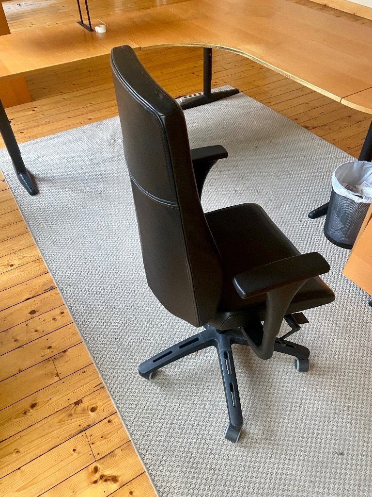 bureau stoel, Ophalen, Gebruikt, Zwart, Bureaustoel