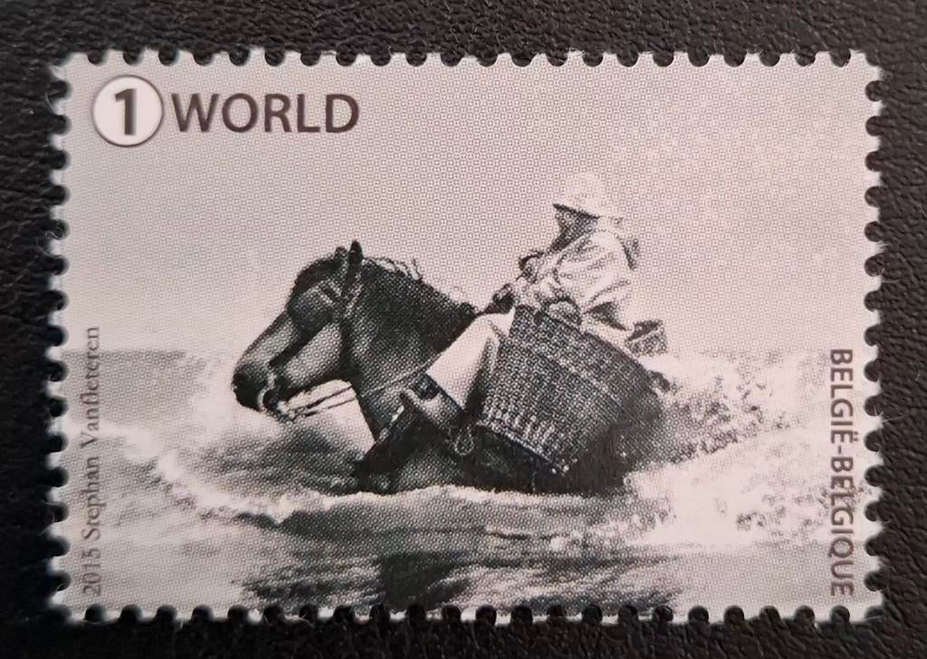 Belgique : COB 4538 ** Pêcheurs de crevettes à cheval 2015., Sans timbre, Neuf, Enlèvement ou Envoi, Non oblitéré