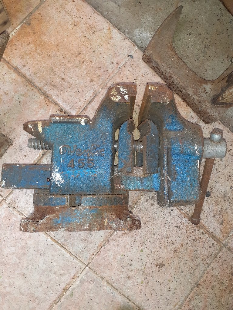 Etau WENLIC 455, Enlèvement, Utilisé, Moins de 70 cm, Étau