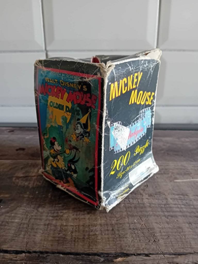 Puzzle Disney vintage, Enlèvement ou Envoi, Mickey Mouse, Utilisé, Papier, Carte ou Papeterie