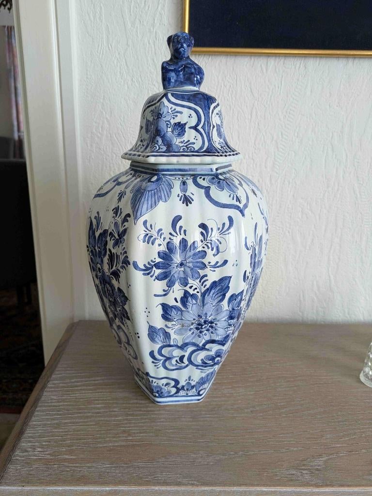 vaas blauw wit, Ophalen
