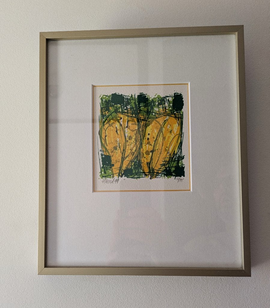 Zeefdruk Ad van Hassel - Tulpen 23,5*28 cm, Gelimiteerde oplage, Verzenden, Dieren en Natuur, Zeefdruk