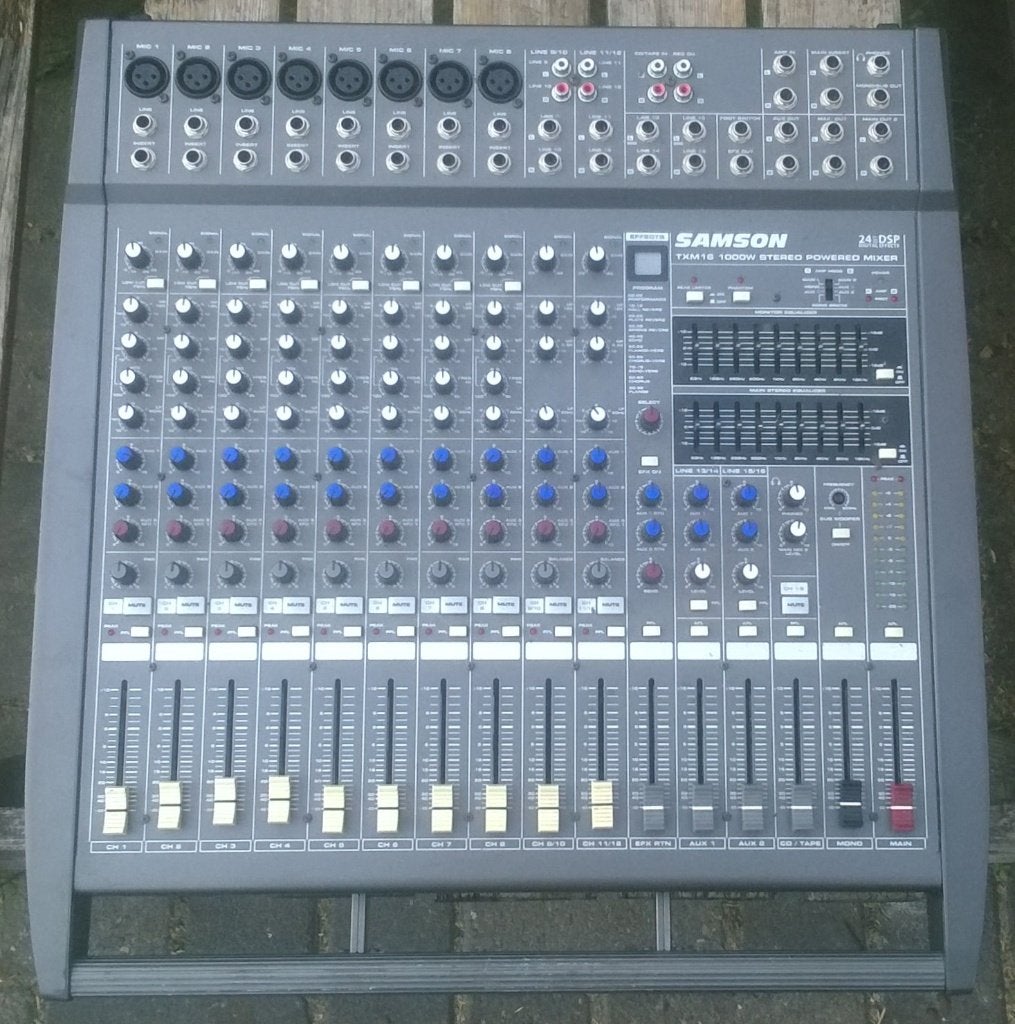 Multi-effect Mengpaneel 2x500 Watt, Samson TXM-16, Muziek en Instrumenten, Ophalen of Verzenden, Zo goed als nieuw, Overige typen