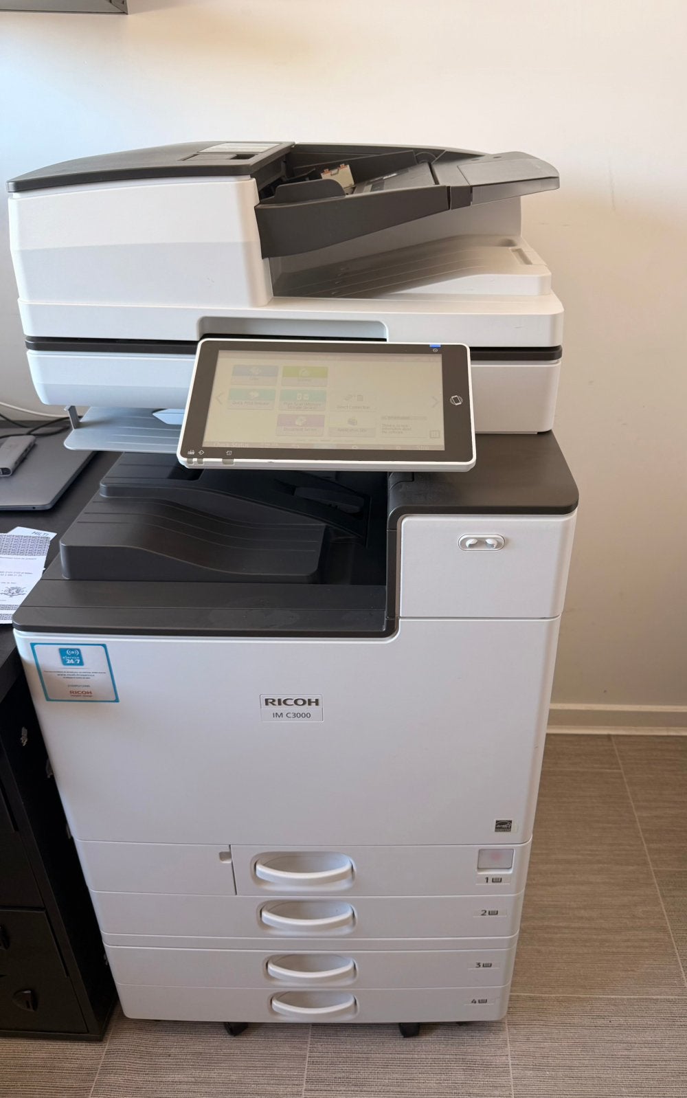 Ricoh IM C3000 professionele kleurenprinter / copier / scann, Enlèvement, Comme neuf, Copier