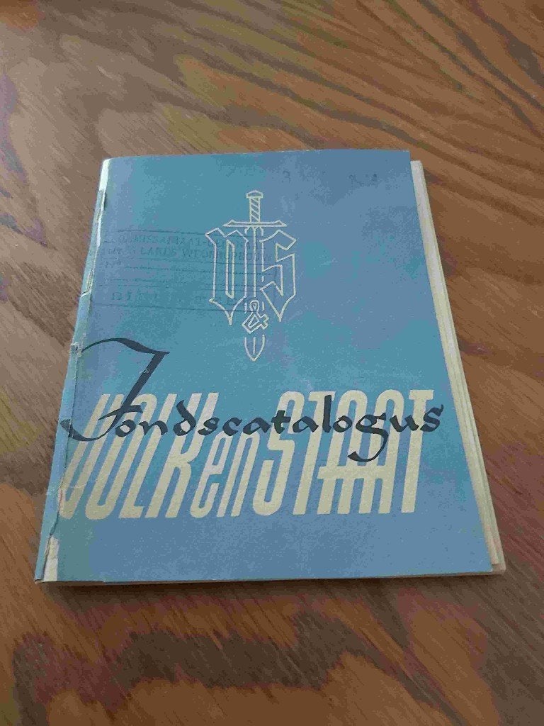 Volk Staat Krant Duitsland VNV Tollenaere Fonds Clercq, Verzamelen, Ophalen of Verzenden, 1940 tot 1960, Krant