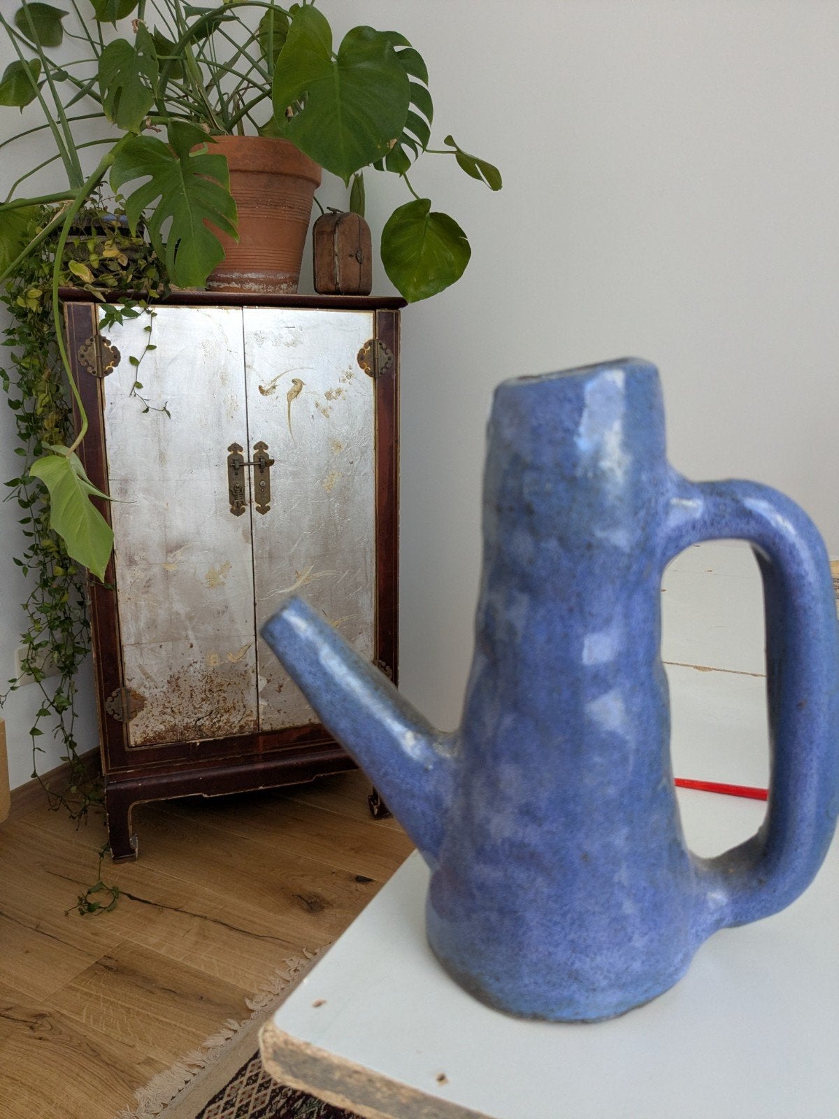 Vase céramique Bleu, Blauw