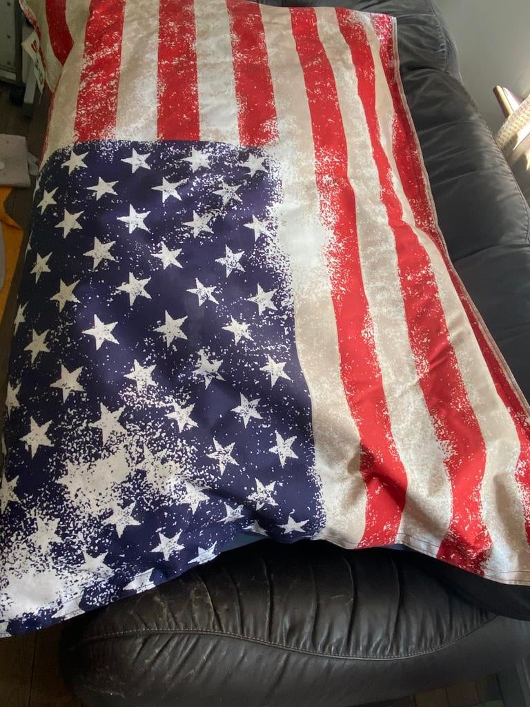 Zitzak amerikaanse vlag groot 140 cm x 100 cm, Ophalen, Gebruikt