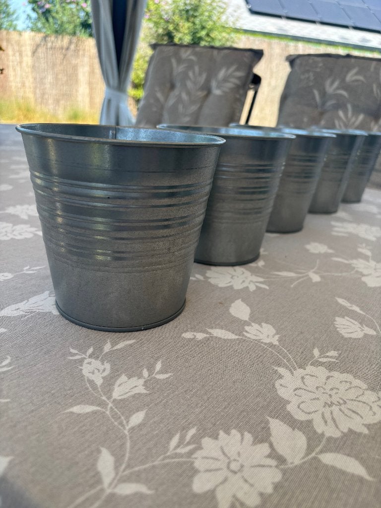 Plantenhanger balkon + bloempot 5X, Jardin & Terrasse, Enlèvement, Utilisé, Balcon