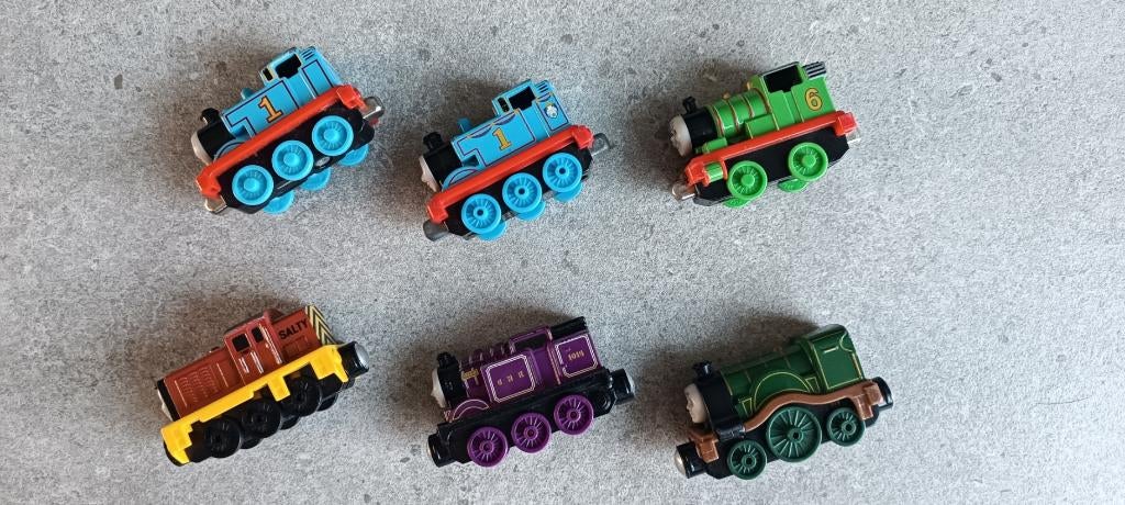 Set van 6 Thomas de Trein – Metalen treintjes, Kinderen en Baby's, Speelgoed | Thomas de Trein, Gebruikt, Ophalen of Verzenden