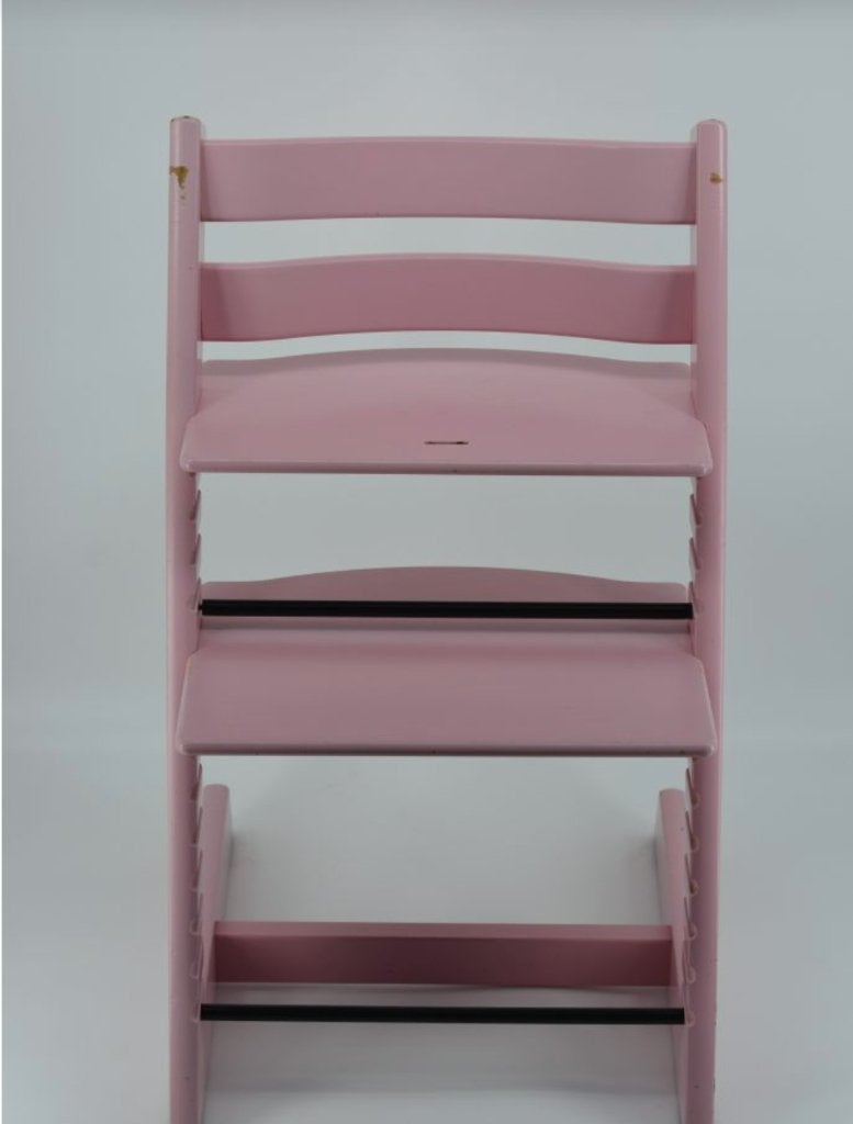roze/ paars stokke trip trap, Kinderen en Baby's, Kinderstoelen, Ophalen