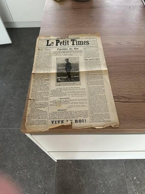 le petit imes numéro 1 novembre 1918 paroles du roi, Boeken, Voor 1940, Overige onderwerpen, Ophalen, Gelezen