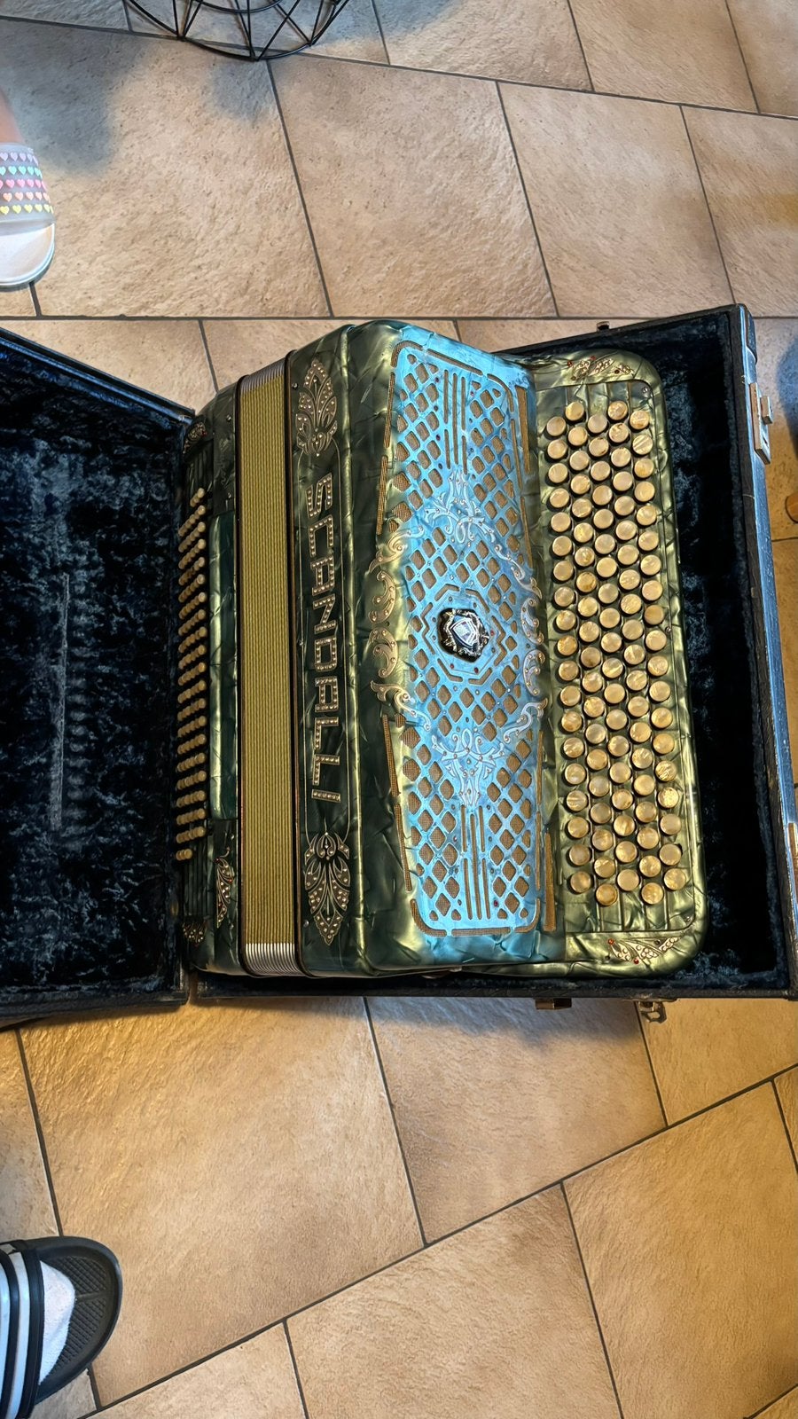 Scandalli Super, Musique & Instruments, Scandalli, Avec valise, Enlèvement, Utilisé