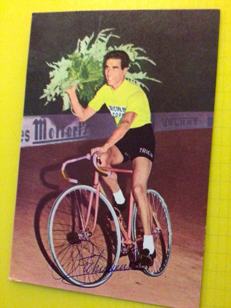 wielerkaart 1959 team coppi tour  federico bahamontes signe, Envoi, Comme neuf