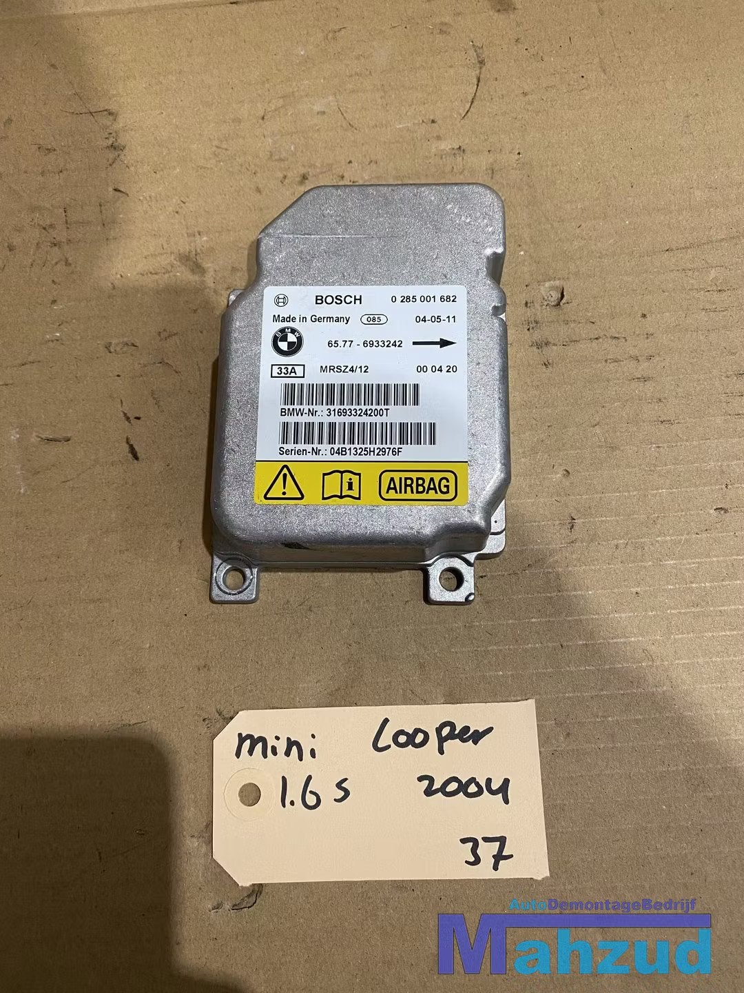 MINI COOPER S 1.6 Airbag module 65776933242, Gebruikt, Customer.service@mini.co.uk, Mini, BMW AG