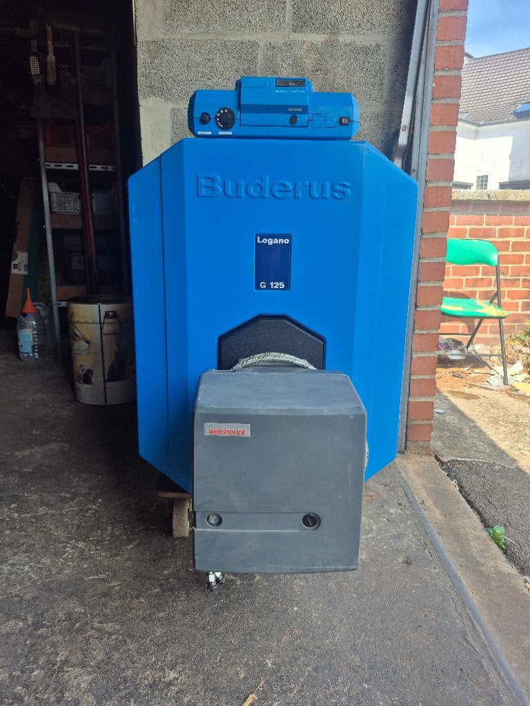 Chaudiere en fonte mazout Buderus G 125, Chaudière CC ou Chaudière combinée, Moins de 60 cm, Comme neuf, Enlèvement