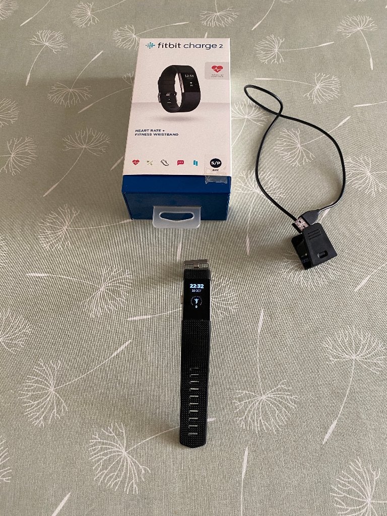Fitbit charge 2 activity tracker, als nieuw, originele doos, Ophalen of Verzenden, Zo goed als nieuw, Zwart, Fitbit