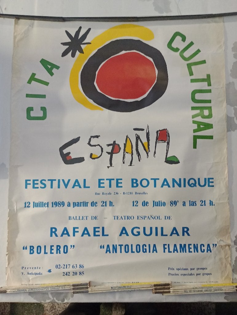 Affiche Vintage Botanique 1989 - Flamenco Aguilar, Enlèvement ou Envoi