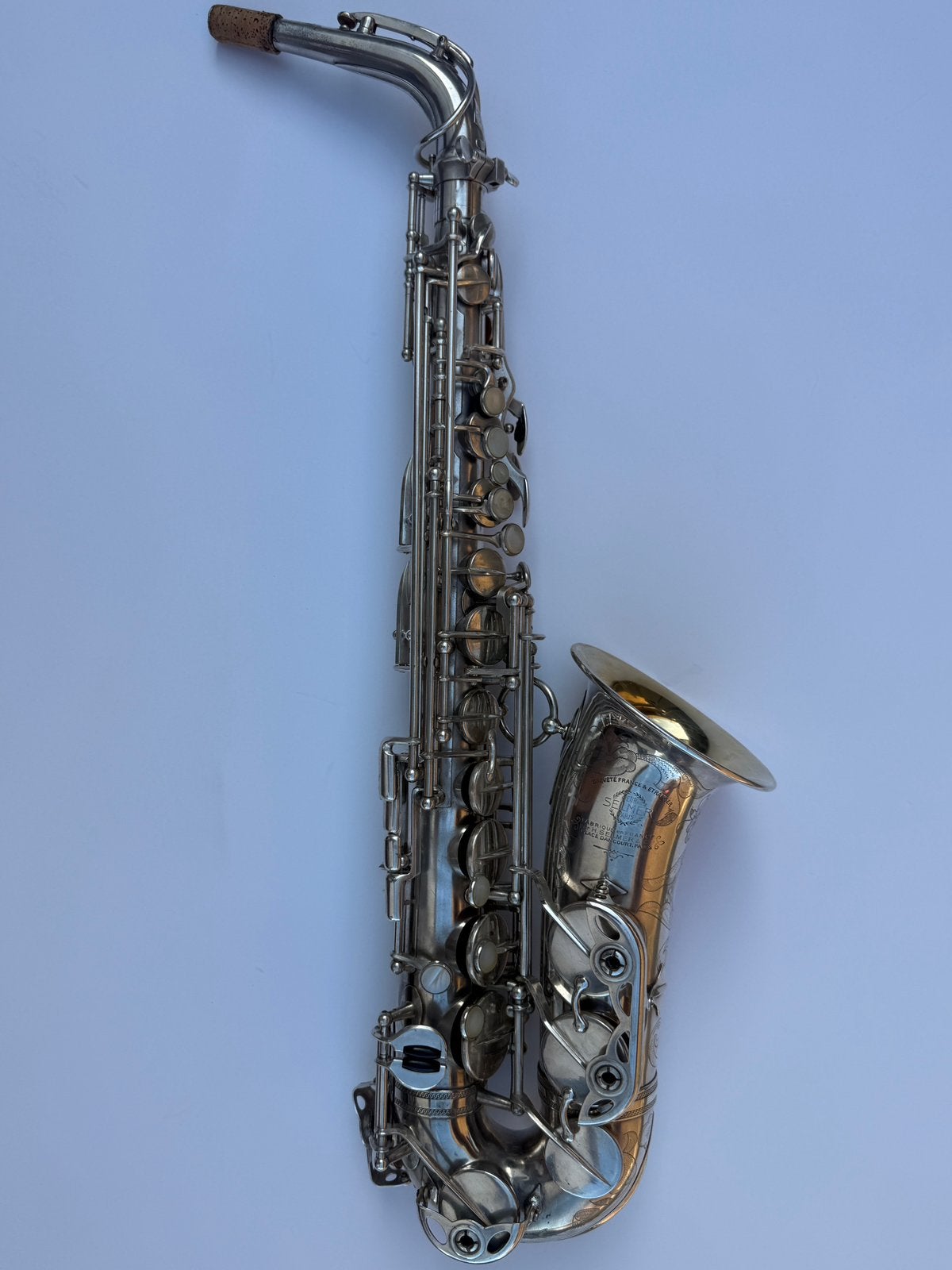 Saxophone Alto Selmer Balanced Action Argenté & Aurifié, Musique & Instruments, Enlèvement ou Envoi, Comme neuf, Saxophone