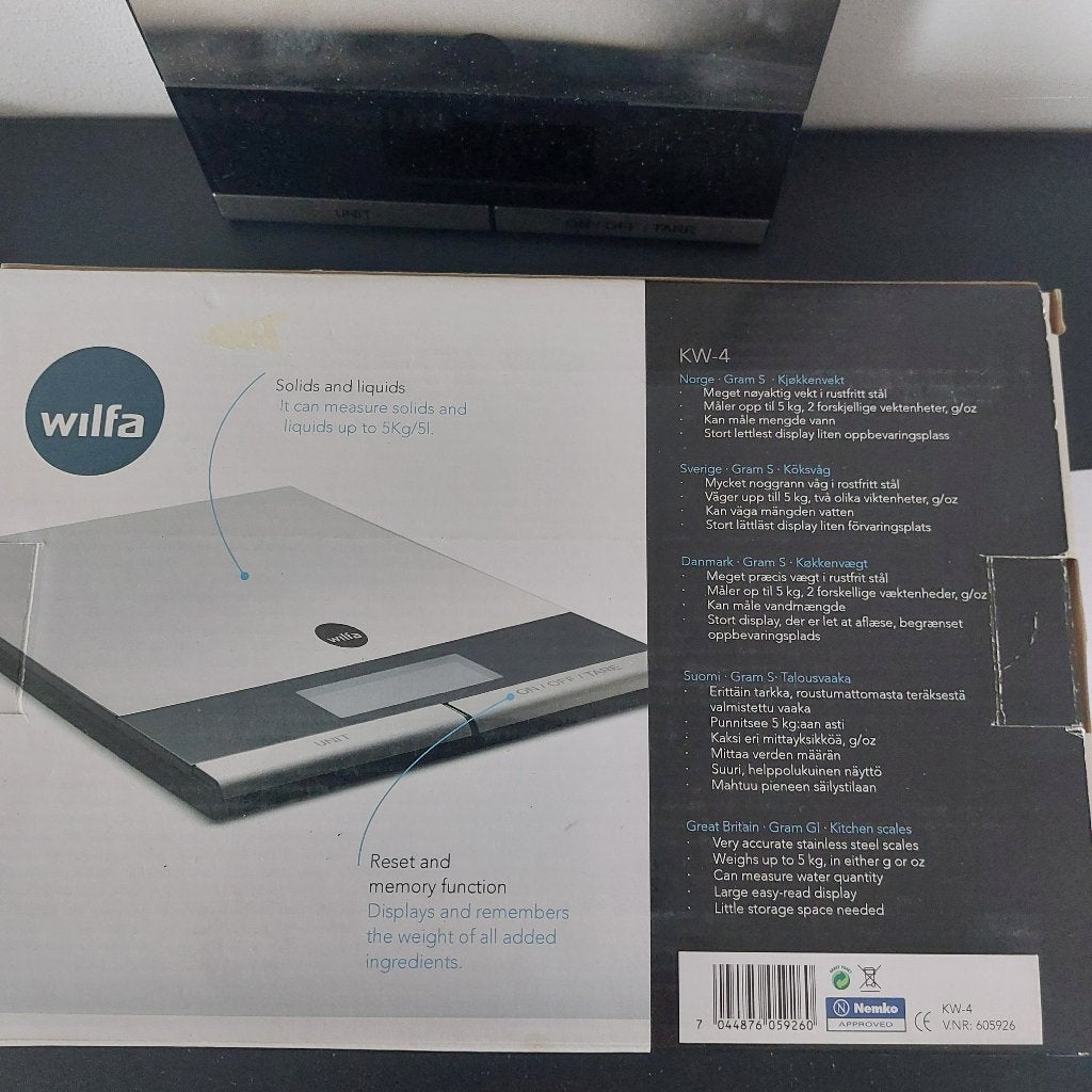 Wilfa keukenweegschaal, Huis en Inrichting, Ophalen, Overige merken, Overige typen, Nieuw
